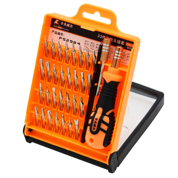 AKEMY JM-8101 33-in-1 Portable Precision Screwdriver Kit + DIY Repair Tool Box for Eyeglasses, Cameras, Watches & Cellphones + Precision Screwdriver Kit.