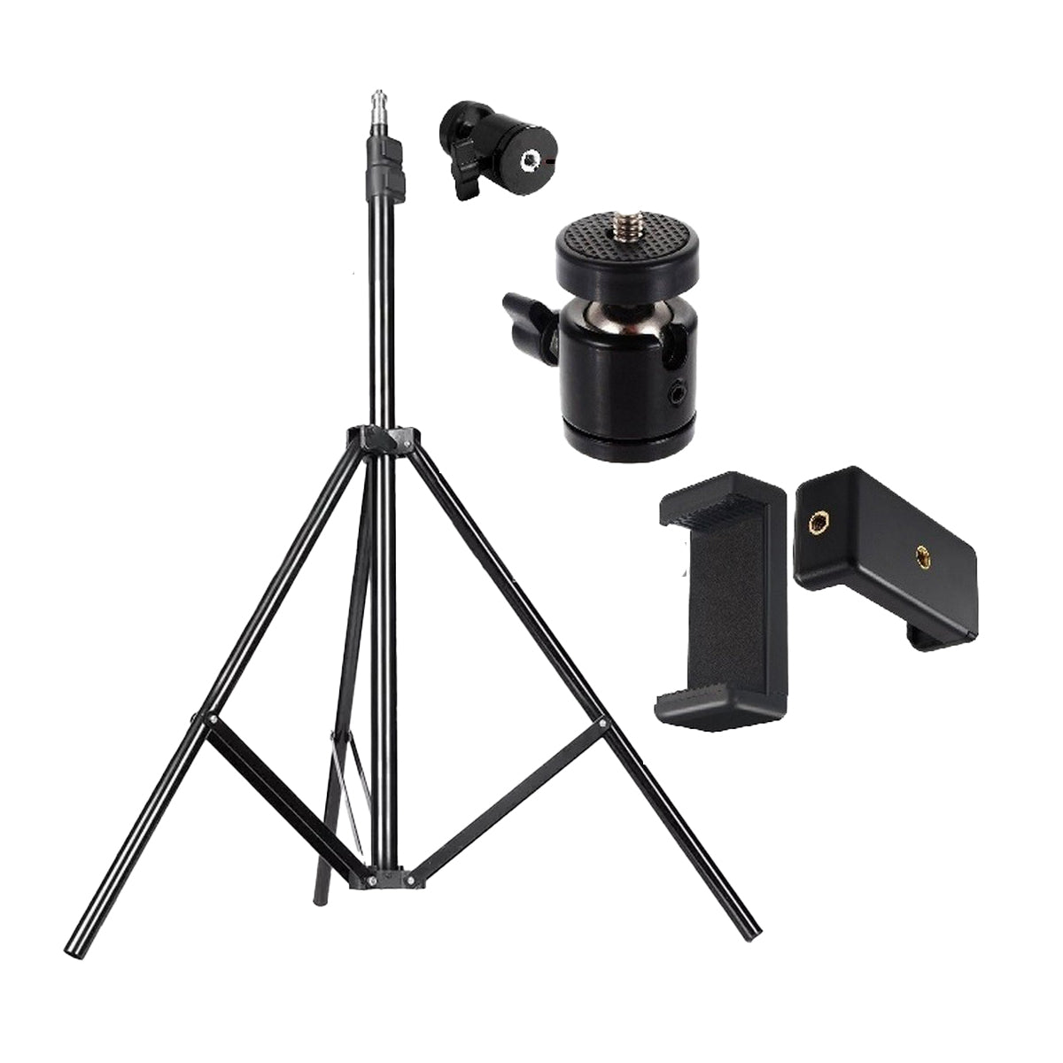 7-Foot Tripod Stand with 360° Ball Head & Universal Mobile Holder