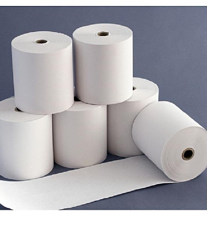 Pack of 6 - POS Thermal Printer Roll 57mm x 20 meter - White