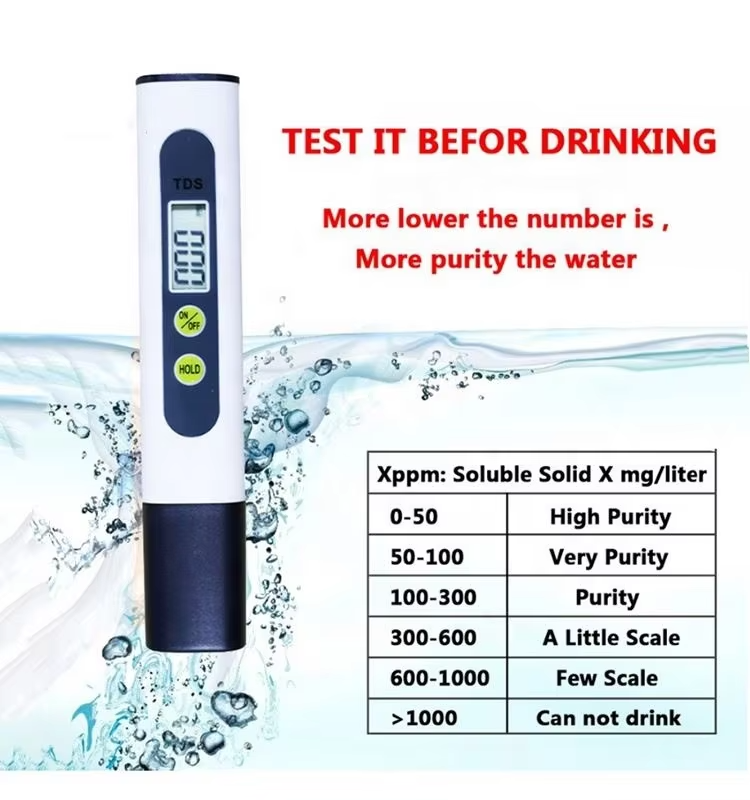 Digital TDS & EC Water Quality Tester Pen - 0-9990ppm with Temperature