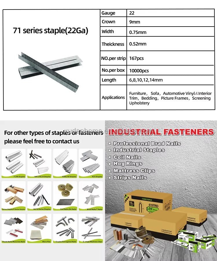5000-Pack Stapler Pins 4/14mm -Staple Nails