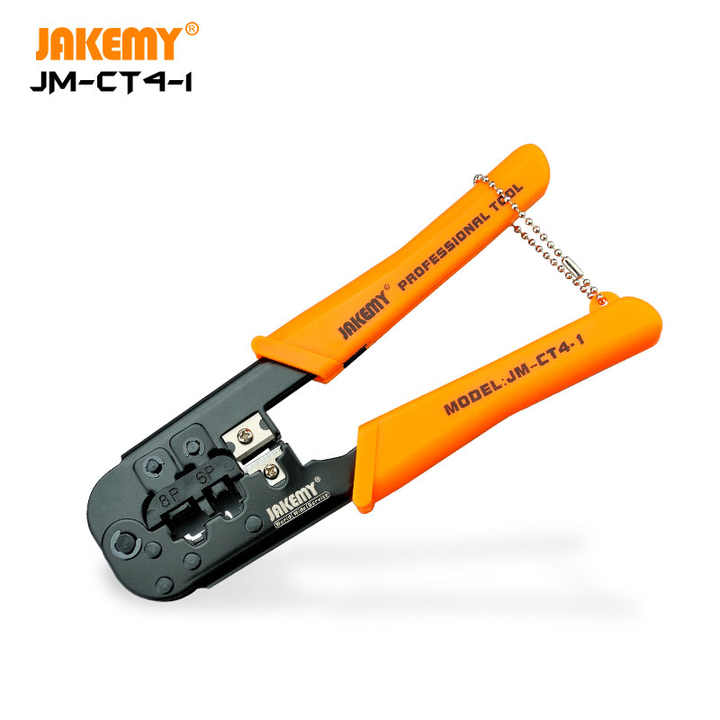 JAKEMY Wholesale Network Hand Tools + Durable Stainless Steel Pliers for Wire Cable Crimping + OEM & ODM.