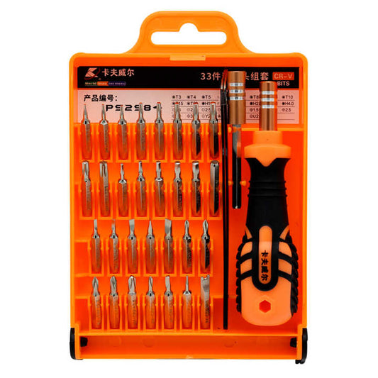 AKEMY JM-8101 33-in-1 Portable Precision Screwdriver Kit + DIY Repair Tool Box for Eyeglasses, Cameras, Watches & Cellphones + Precision Screwdriver Kit.