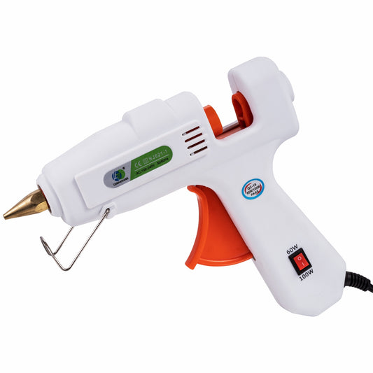 60W & 100W Dual temperature Hot Glue Gun - Bonds Metal, Wood & Leather