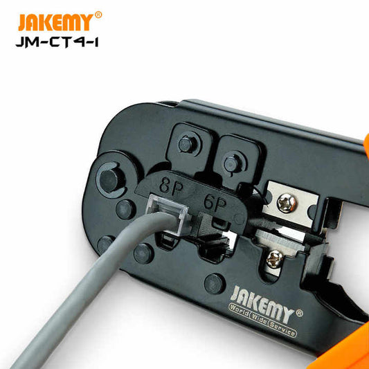 JAKEMY Wholesale Network Hand Tools + Durable Stainless Steel Pliers for Wire Cable Crimping + OEM & ODM.