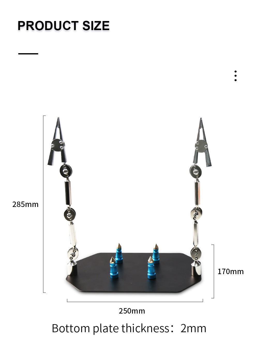 TE-807 Adjustable PCB Clamp Helping Hands - Flexible Arm Soldering Jig