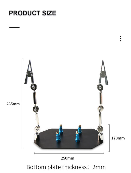 TE-807 Adjustable PCB Clamp Helping Hands - Flexible Arm Soldering Jig