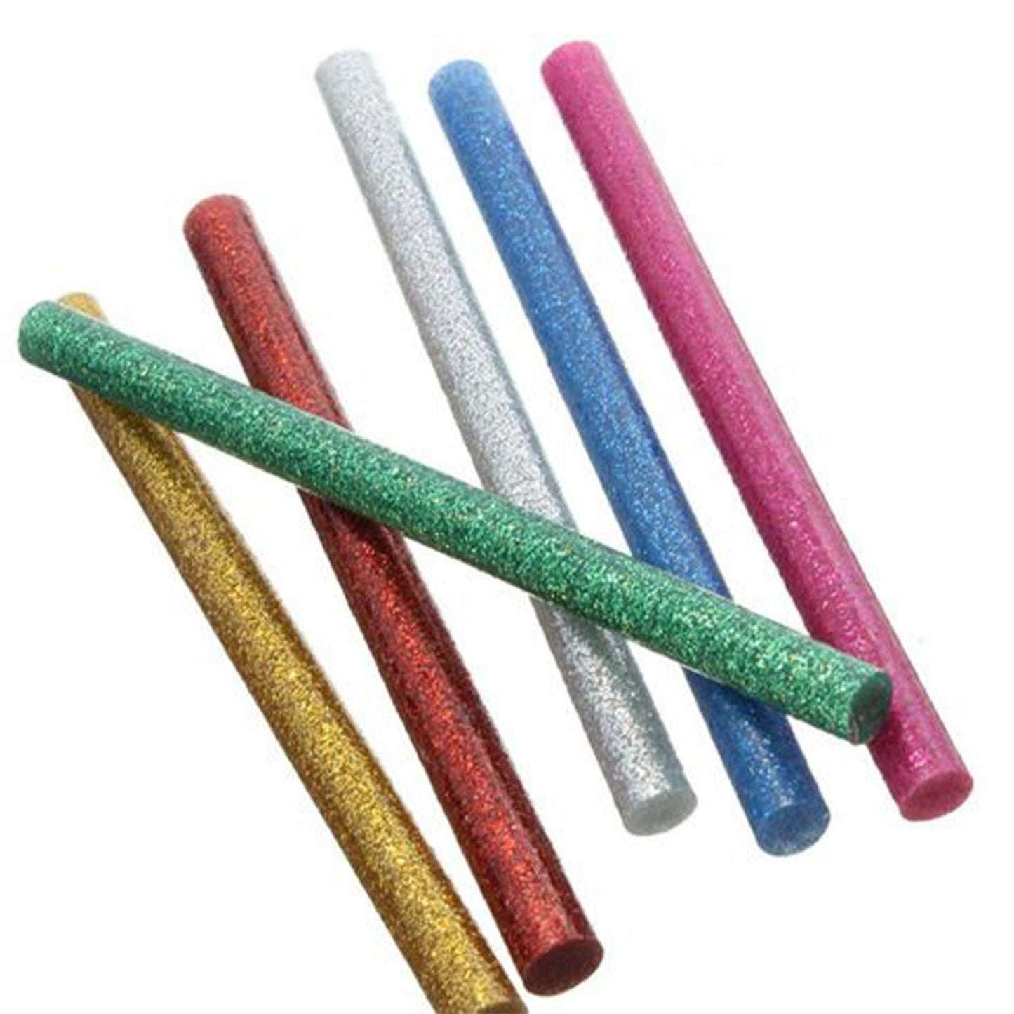 12Pcs Multicolor Glitter Hot Glue Sticks – 11mm for Large Glue Gun