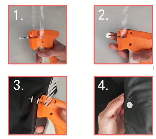 High-Quality Steel Needle Tag Gun – Efficient Garment Tagging Tool for Apparel & Retail Use
