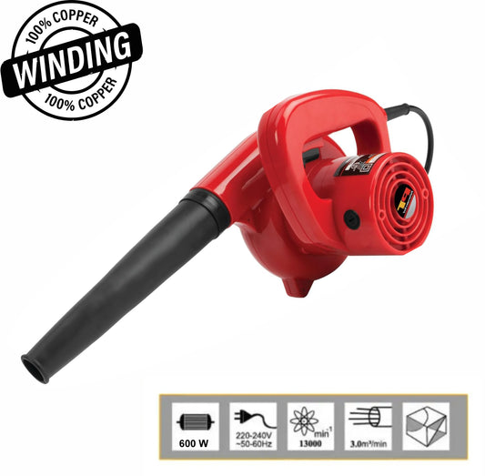 2-in-1 Air Blower & Vacuum Cleaner - 600W with Washable Dust Bag