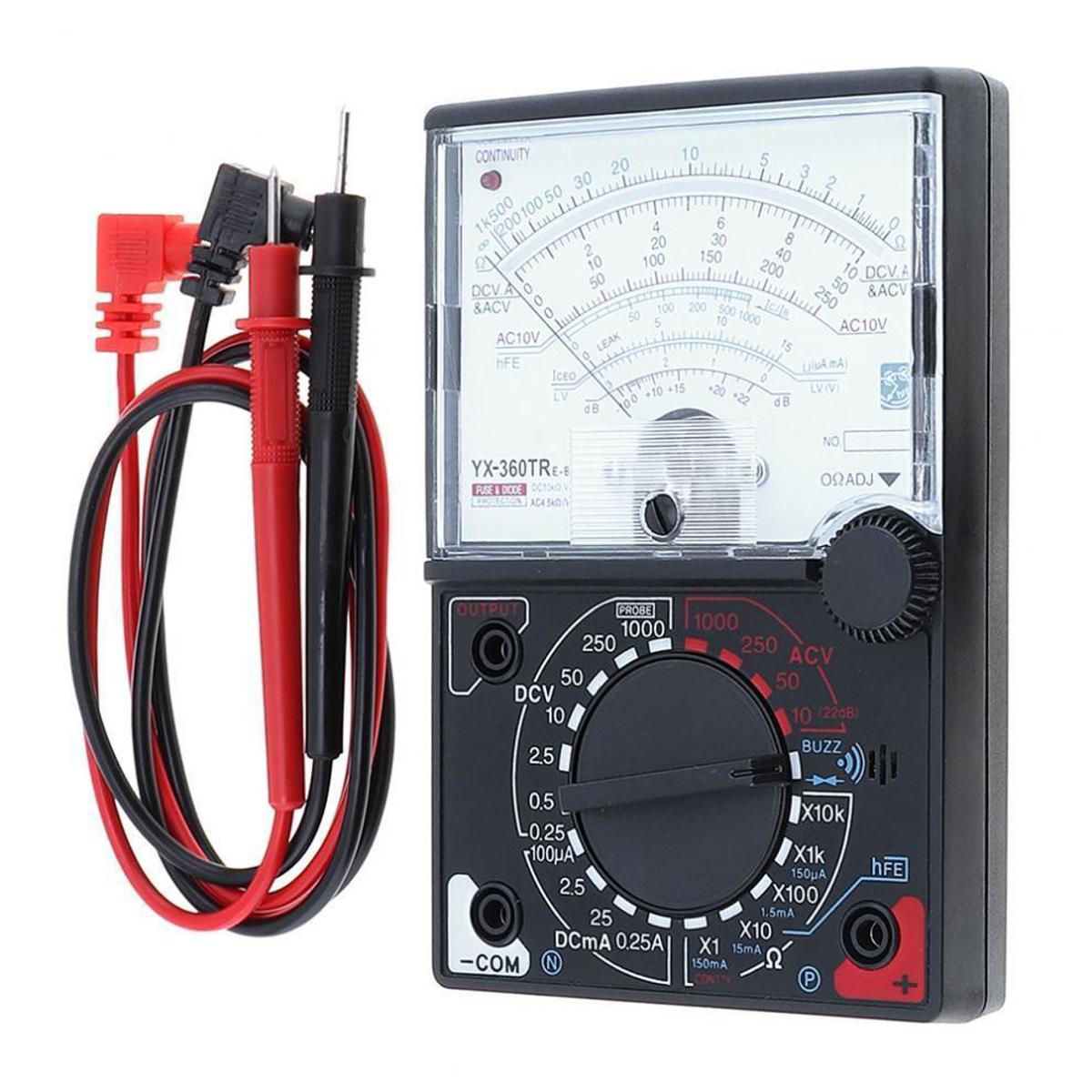 YX360TR Analog Multimeter  High-Precision DC/AC Voltage, Current & Resistance Meter