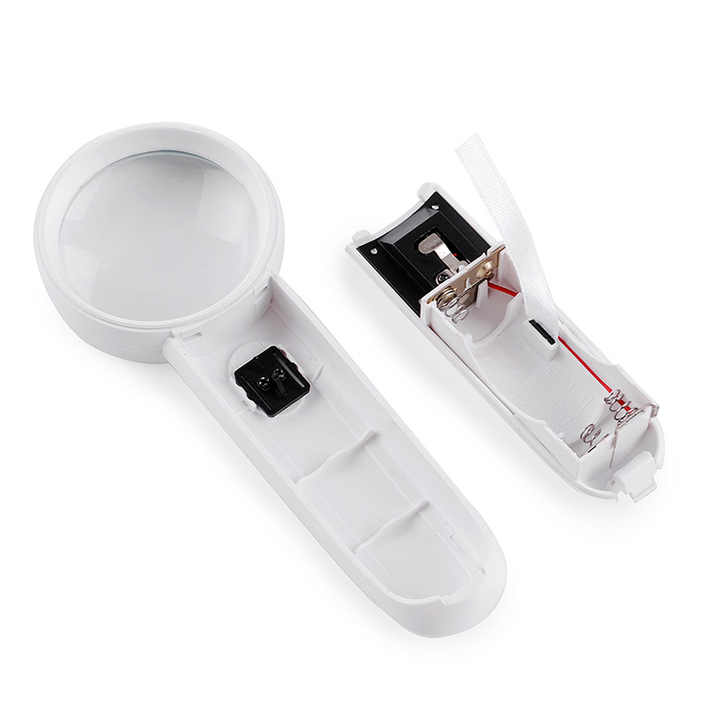 5X Handheld Magnifying Glass With 2 LED Lights - MG6B -3