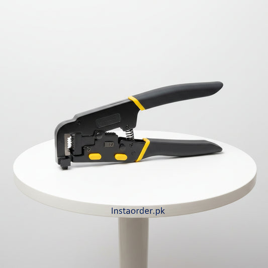 6088 PASS (MEDIOCRE) THROUGH RJ45 CRIMPING PLIER - Professional Ratchet Crimping Plier | Heavy Duty Terminal Crimper for Electricians