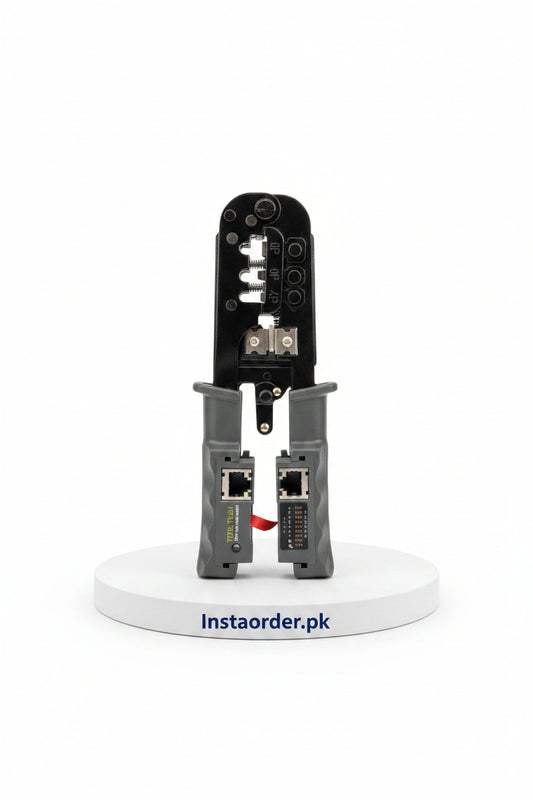 NPM1 RJ45 PLIER WITH TESTER - Professional RJ45 Crimping Tool | Network Cable Crimper for Cat5e Cat6 Connectors