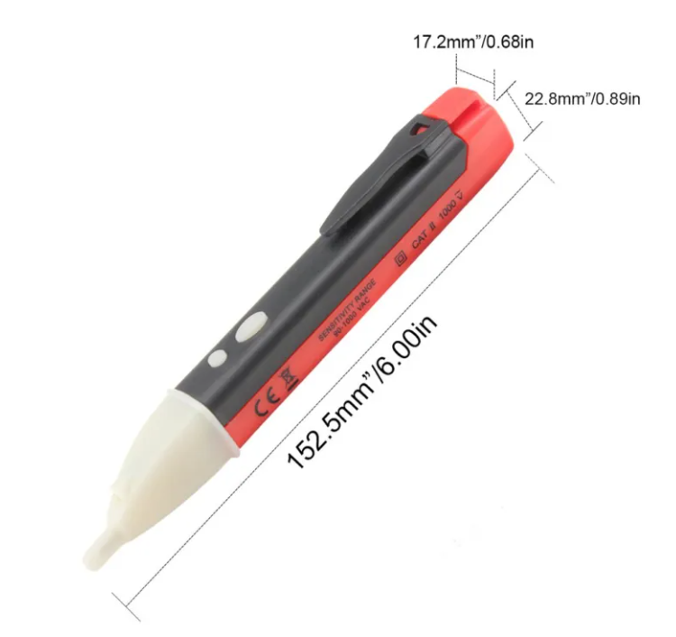 Digital AC Voltage Detector Pen - 90- 1000V Elecr