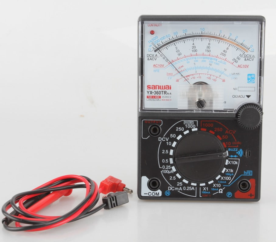 YX360TR Analog Multimeter  High-Precision DC/AC Voltage, Current & Resistance Meter