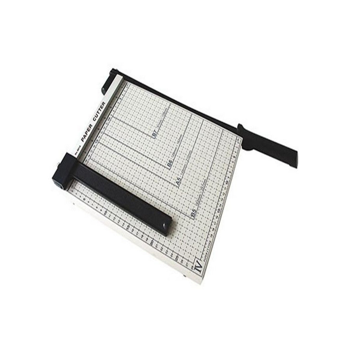 A4 Paper Trimmer / Paper Cutter, 12-Sheet Capacity with Steel Base - White for Home/Office