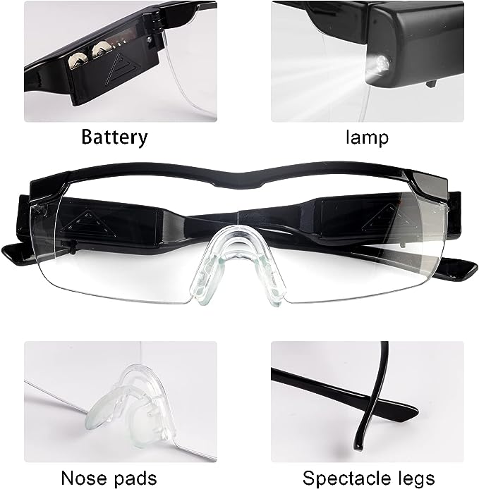 2X LED Magnifying Glass - Hands Free for Repair