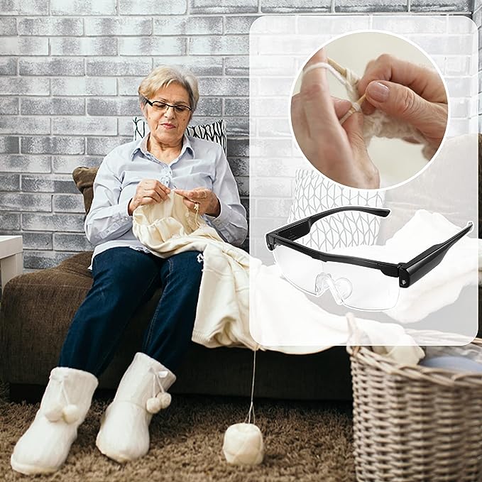 2X LED Magnifying Glass - Hands Free for Repair