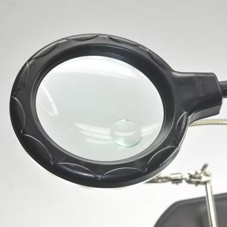 TE-802 Helping Hand Soldering Station with 360° Rotation & LED Magnifier