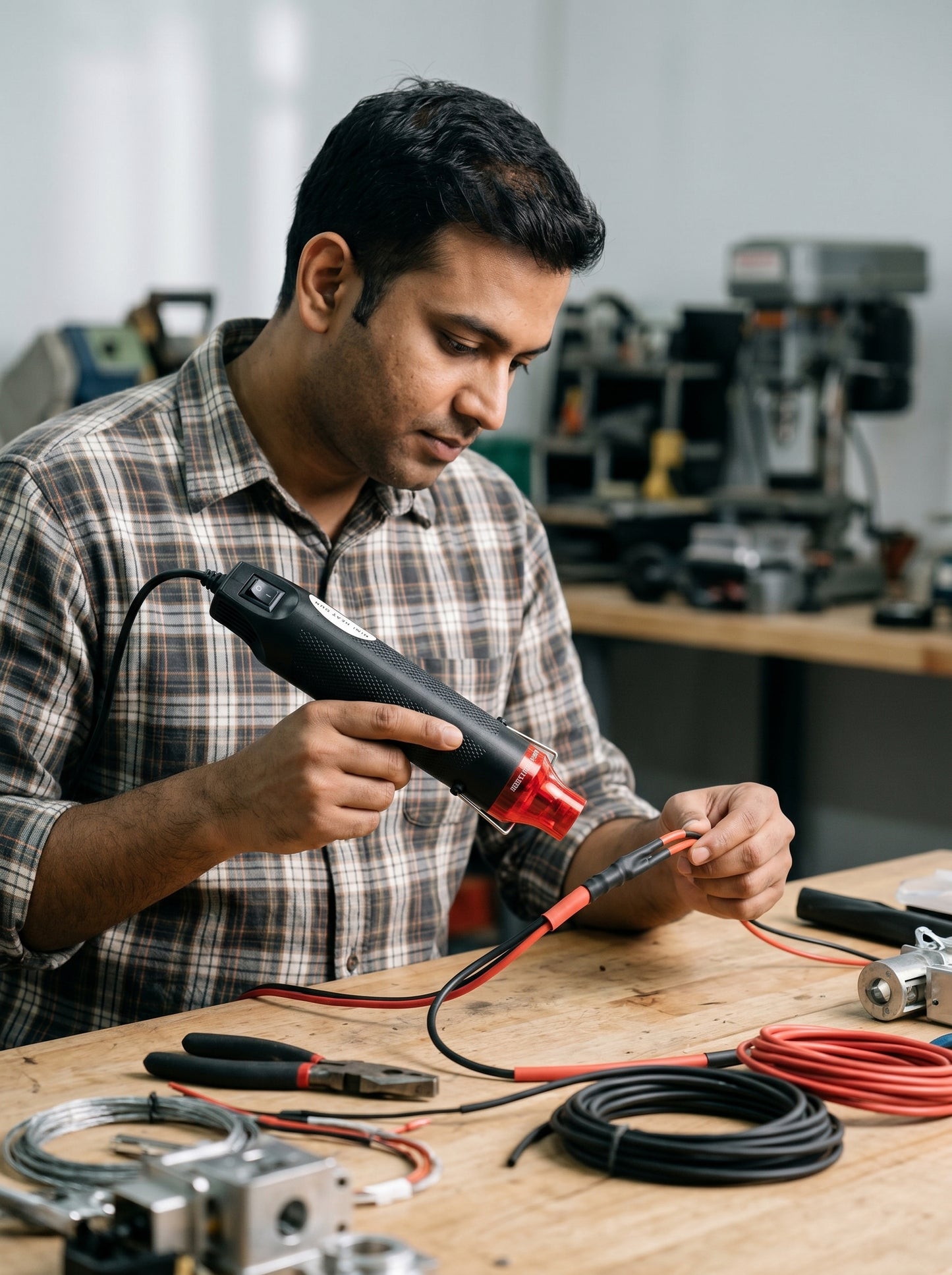 AI Studio Photo - 300W Mini Handheld Heat Gun – Dual Temperature - Variable Temperature Heat Gun | Dual Speed Hot Air Gun for Heat Shrink and Paint Stripping