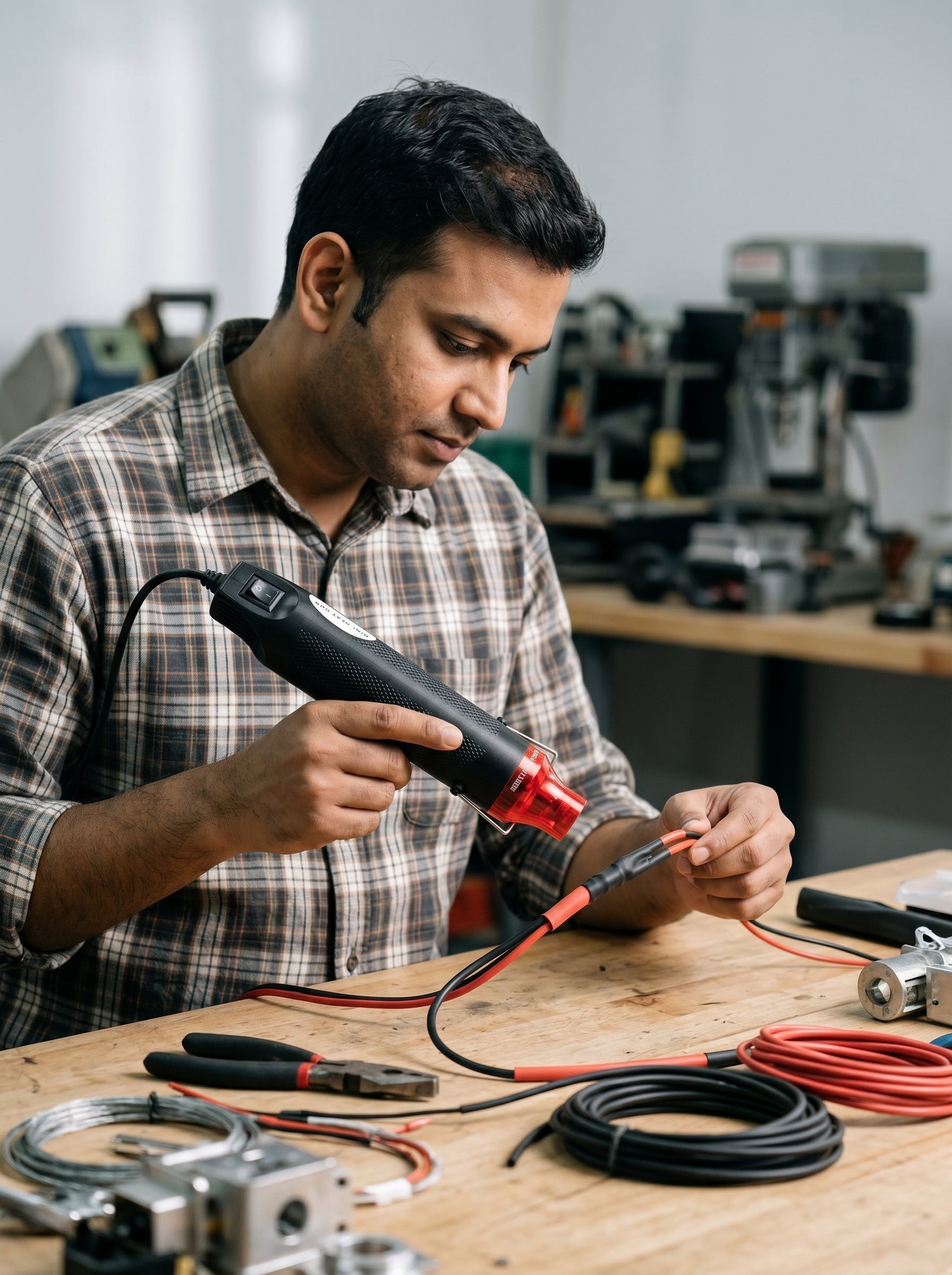 AI Studio Photo - 300W Mini Handheld Heat Gun – Dual Temperature - Variable Temperature Heat Gun | Dual Speed Hot Air Gun for Heat Shrink and Paint Stripping